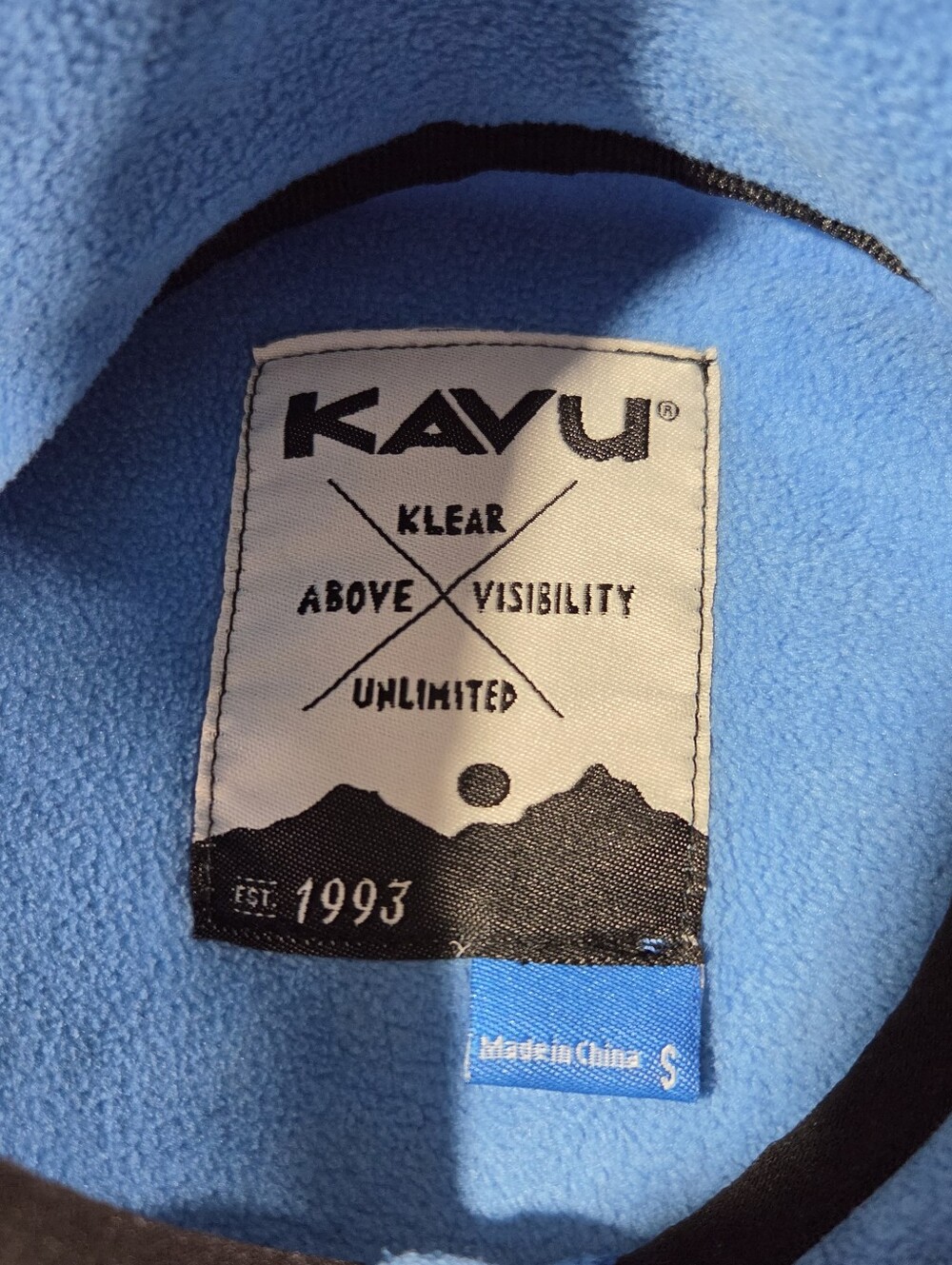 KAVU Cavanaugh Fleece Pullover Women’s Size Small Colorblock Design Outdoor Snap - Picture 3 of 7